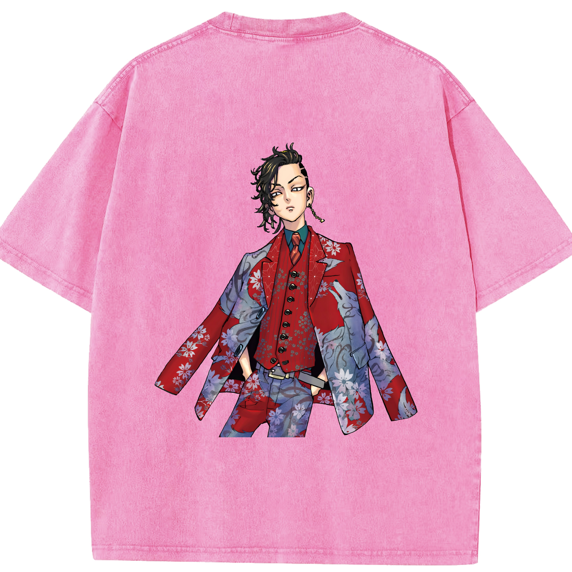 （画像用） 東京リベンジャーズ Tokyo Revengers 綿100% ヴィンテージ風 半袖Tシャツ（背面プリント）